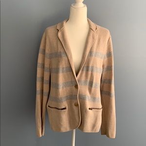Talbots Two Button Knit Blazer